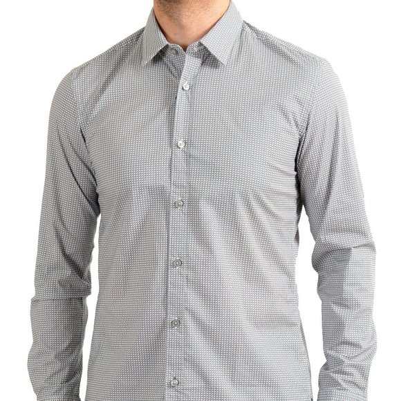 Hugo Boss Men's "Ronni" Slim Fit Stretch Multi-Color Long Sleeve Casual Shirt - Picture 1 of 9